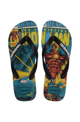 Havaianas slapi TOP MARVEL barbati, culoarea negru, 4147012.5266