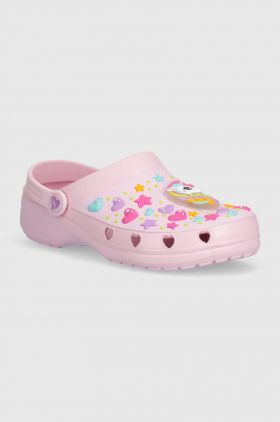 Skechers slapi copii HEART CHARMER UNICORN DELIGHT culoarea roz