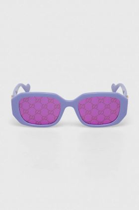 Gucci ochelari de soare femei, culoarea violet