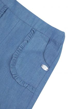 Tartine et Chocolat pantaloni din bumbac pentru bebeluși neted