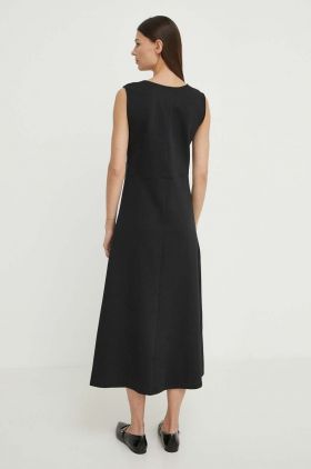 Marc O'Polo rochie culoarea negru, midi, evazati