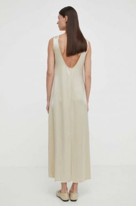 By Malene Birger rochie culoarea bej, maxi, mulata