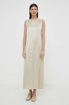 By Malene Birger rochie culoarea bej, maxi, mulata