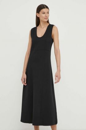 Marc O'Polo rochie culoarea negru, midi, evazati