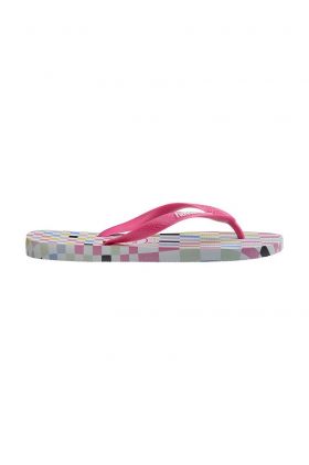 Havaianas slapi TOP CHECK culoarea roz, 4148764.7210