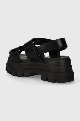Buffalo sandale Aspha Snd femei, culoarea negru, cu platforma, 1601258.BLK
