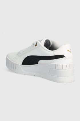 Puma sneakers din piele Karmen Wedge culoarea alb, 390985