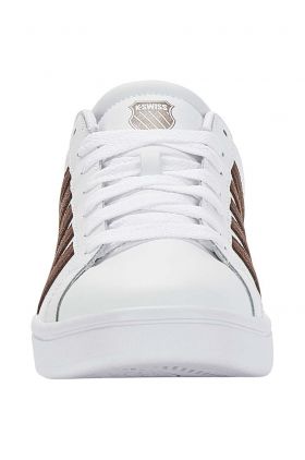 K-Swiss sneakers din piele COURT TIEBREAK culoarea alb, 07011.936.M