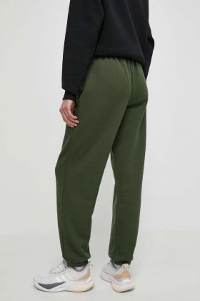 New Balance pantaloni de trening culoarea verde, neted, WP33513KOU