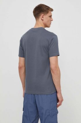 New Balance tricou din bumbac barbati, culoarea gri, cu imprimeu, MT41582GT