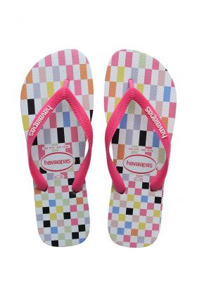 Havaianas slapi TOP CHECK culoarea roz, 4148764.7210