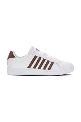 K-Swiss sneakers din piele COURT TIEBREAK culoarea alb, 07011.936.M