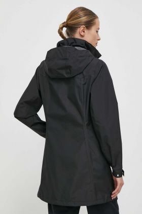 Helly Hansen geaca de ploaie femei, culoarea negru, de tranzitie, 62648