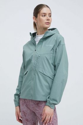 adidas TERREX windbreaker Xploric culoarea verde, IN4629