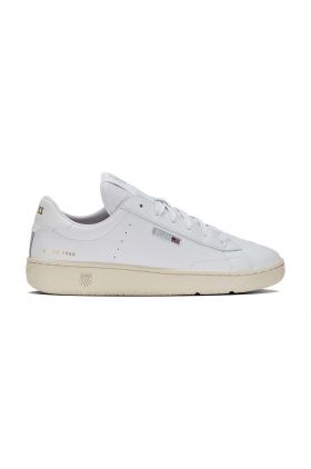 K-Swiss sneakers din piele SLAMMKLUB CC culoarea alb, 08911.135.M