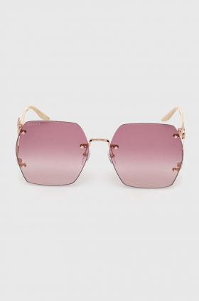 Gucci ochelari de soare femei, culoarea galben