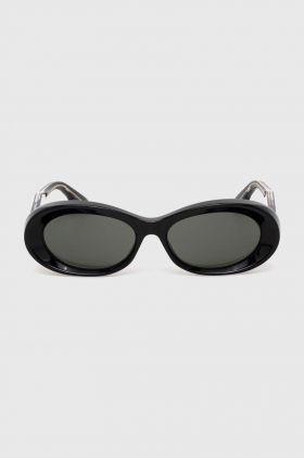 Gucci ochelari de soare femei, culoarea negru