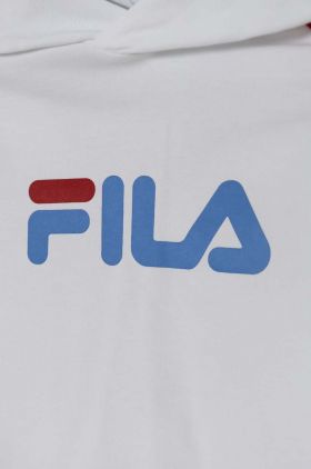 Fila bluza copii LALENDORF culoarea alb, cu glugă, modelator