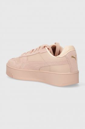 Puma sneakers din piele Carina Street SD culoarea roz, 395093