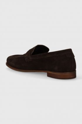 Gant mocasini din piele intoarsa Kemood barbati, culoarea maro, 28673582.G46