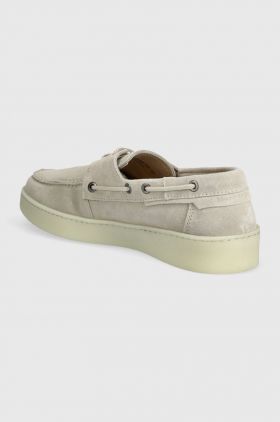 Marc O'Polo mocasini din piele intoarsa barbati, culoarea bej, 40228243202100 NN1M3017