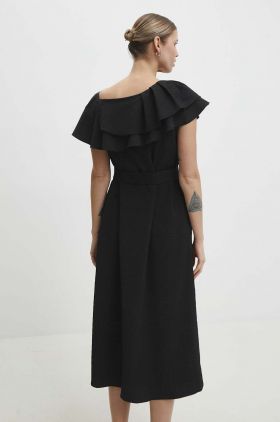 Answear Lab rochie culoarea negru, mini, evazati