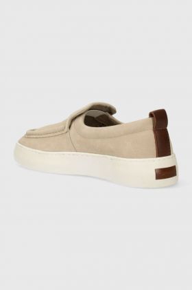 Gant mocasini din piele intoarsa Lawill femei, culoarea bej, cu toc plat, 28573565.G24