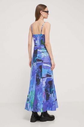 Desigual rochie BLEU LACROIX culoarea violet, maxi, evazati, 24SWVW80