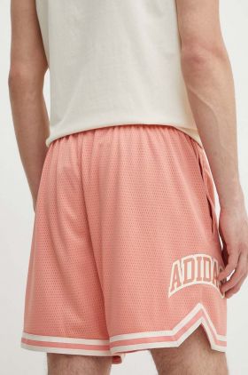 adidas Originals pantaloni scurti barbati, culoarea roz, IS2918