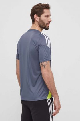 adidas Performance tricou de antrenament TIRO 24 culoarea gri, modelator, IV6951