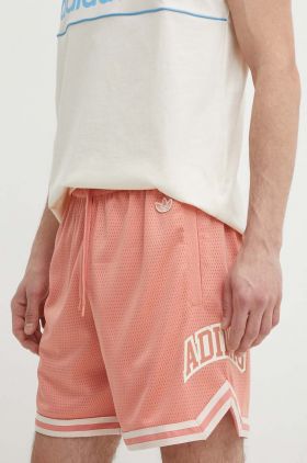 adidas Originals pantaloni scurti barbati, culoarea roz, IS2918