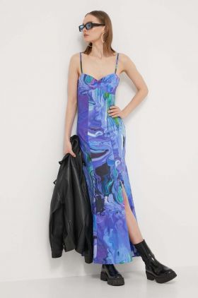 Desigual rochie BLEU LACROIX culoarea violet, maxi, evazati, 24SWVW80