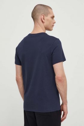 Peak Performance tricou din bumbac barbati, culoarea albastru marin, cu imprimeu