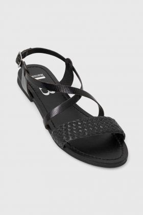 Answear Lab sandale de piele femei, culoarea negru