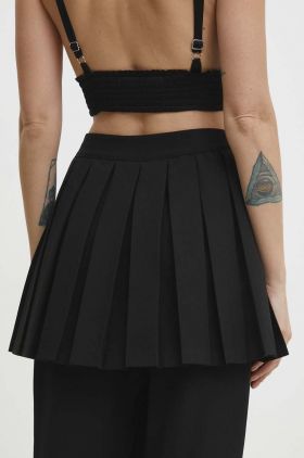 Answear Lab fusta culoarea negru, mini, evazati