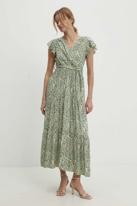 Answear Lab rochie culoarea verde, maxi, evazati