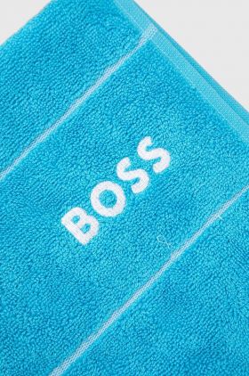 BOSS prosop din bumbac Plain River Blue 50 x 100 cm