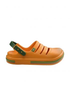 Havaianas slapi copii KIDS CLOG BRASILP culoarea portocaliu