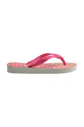 Havaianas slapi copii KIDS FLORESE culoarea roz