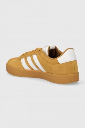 adidas sneakers din piele intoarsă VL COURT 3.0 culoarea galben, ID9183