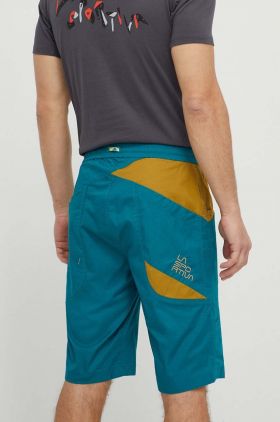 LA Sportiva pantaloni scurti Bleauser barbati, culoarea verde, N62733732