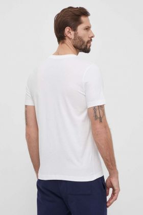 Puma tricou din bumbac bărbați, culoarea alb, cu imprimeu, 680183