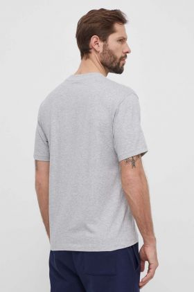 New Balance tricou din bumbac barbati, culoarea gri, cu imprimeu, MT41519AG