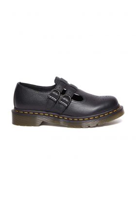 Dr. Martens pantofi de piele 8065 Mary Jane femei, culoarea negru, cu toc plat, DM30692001