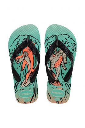 Havaianas slapi copii KIDS TOP FUN VIRTUAL culoarea turcoaz