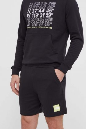 The North Face pantaloni scurti din bumbac culoarea negru, NF0A87ECJK31