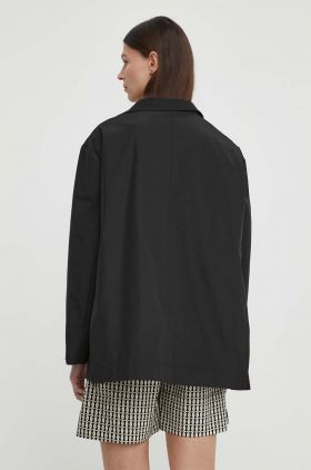 MMC STUDIO sacou culoarea negru, oversize, neted