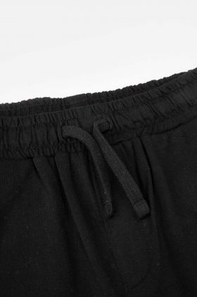 Coccodrillo pantaloni de trening pentru copii culoarea negru, cu imprimeu