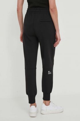 Lacoste pantaloni de trening culoarea negru, neted