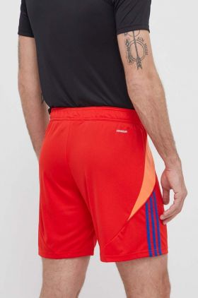 adidas Performance pantaloni scurți de antrenament Tiro 24 culoarea rosu, IT2416